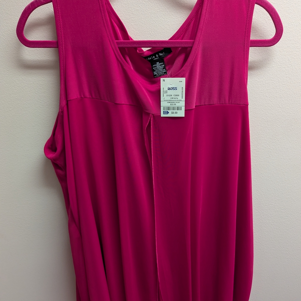 Women's Pink Sleeveless Top